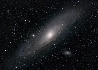 A visible-light image of the Andromeda Galaxy, taken by Torben Hansen.